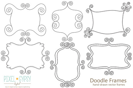 Doodled Frames Vector