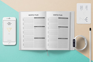 Monthly Student Planner Ai & PDF