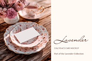 Lavender 3.5x2 Place Card Mockup, a Product Mockup by Serenefeeling (Thumbnail 1 of 6)