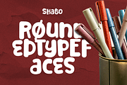 Shato - Funky Decorative Font, a Handwritten Font by Grontype (Thumbnail 3 of 8)