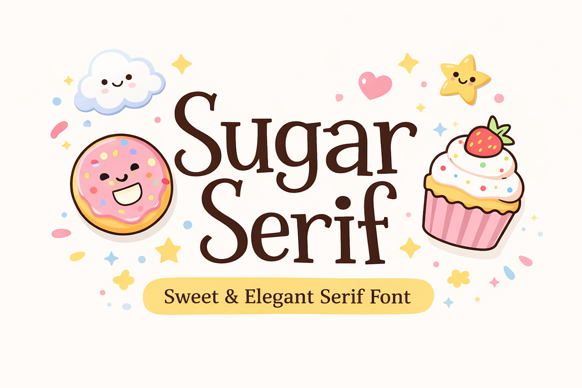 Sugar Serif, a Handwritten Font by cocodesign (Photo 1 of 7)