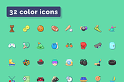 Emotion of sports games icons set, an Emoji Icon by Amazing Custom Icons (Thumbnail 2 of 6)