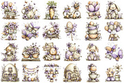 Whimsical Easter Clipart, an Illustration by designcity5 (Thumbnail 2 of 5)