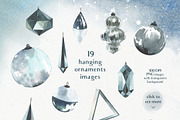 Polar Bear Christmas Watercolor set, an Animal Illustration by STUDIO CABINET (Thumbnail 3 of 7)