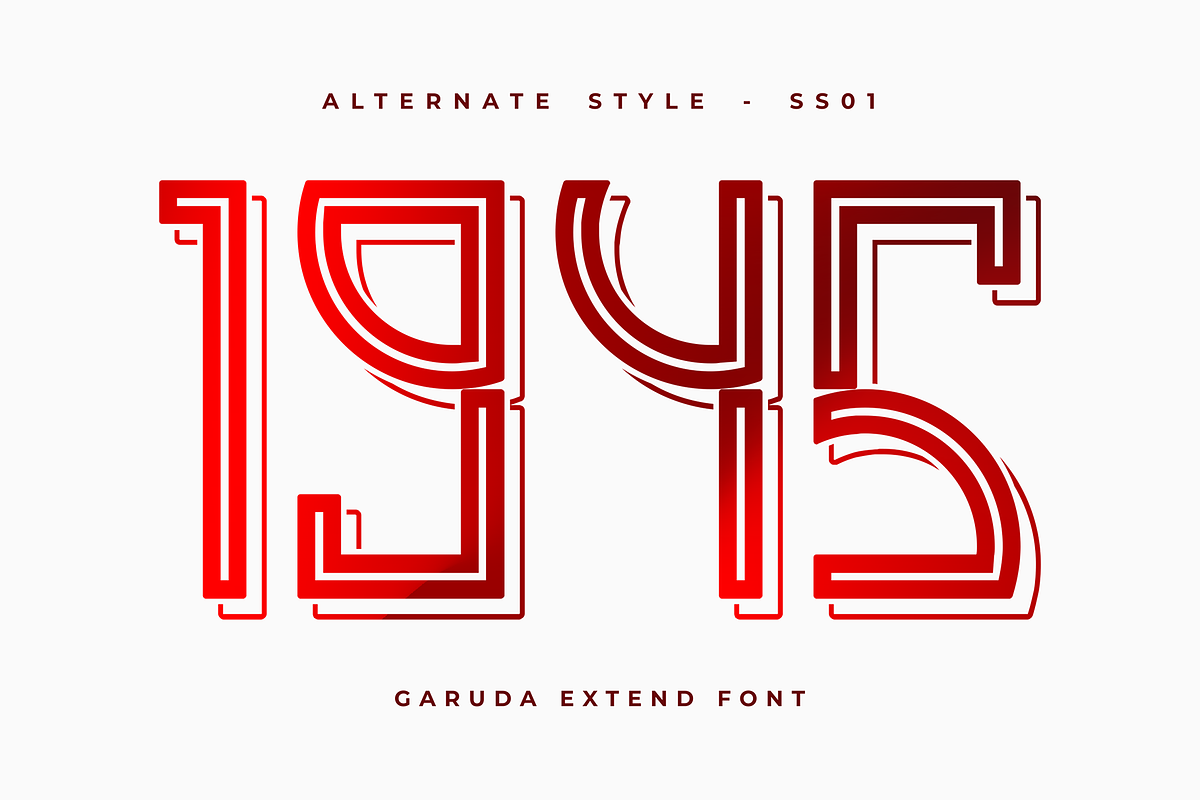 Garuda Extend – Sport Display Font, a Sans Serif Font by figuree studio (Photo 6 of 9)