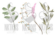 Watercolor Cute Forest clipart., an Animal Illustration by NKTKNS (Thumbnail 4 of 10)