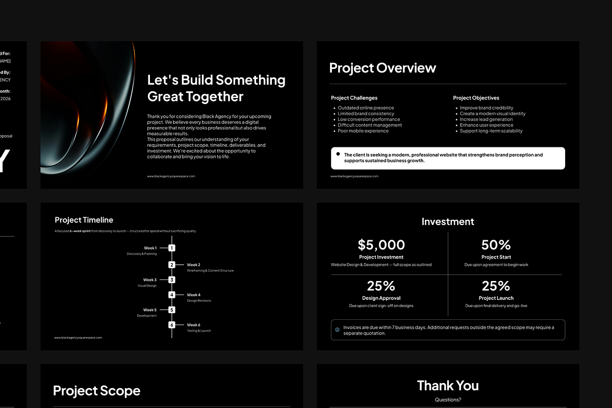 Agency Project Proposal Template, a Presentation Template by bonjourdsgnco (Photo 3 of 5)