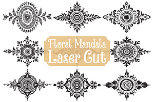 Mandala Ornament Collection, an Illustration by yasushie