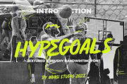 Hypegoals - Brushy Display Font, a Script Font by Invasi Studio (Thumbnail 1 of 8)