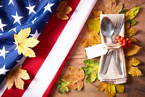 Thanksgiving autumn place setting