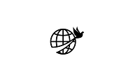 Minimalist Globe with Bird Logo, a Branding & Logo Template by Luxury Logos (Thumbnail 3 of 4)