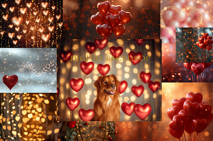 Valentines digital background