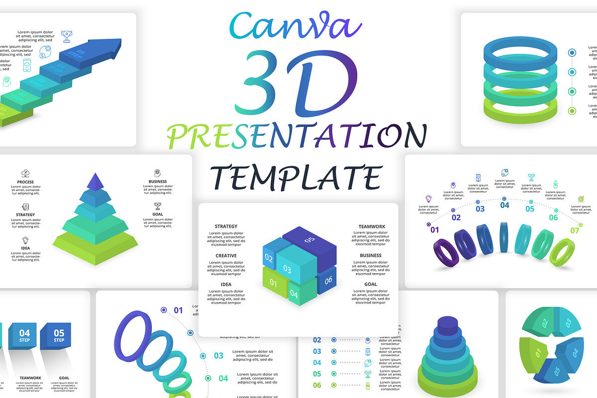 Mega Set Canva Presentation Template, a Presentation Template by Infographics project (Photo 2 of 30)