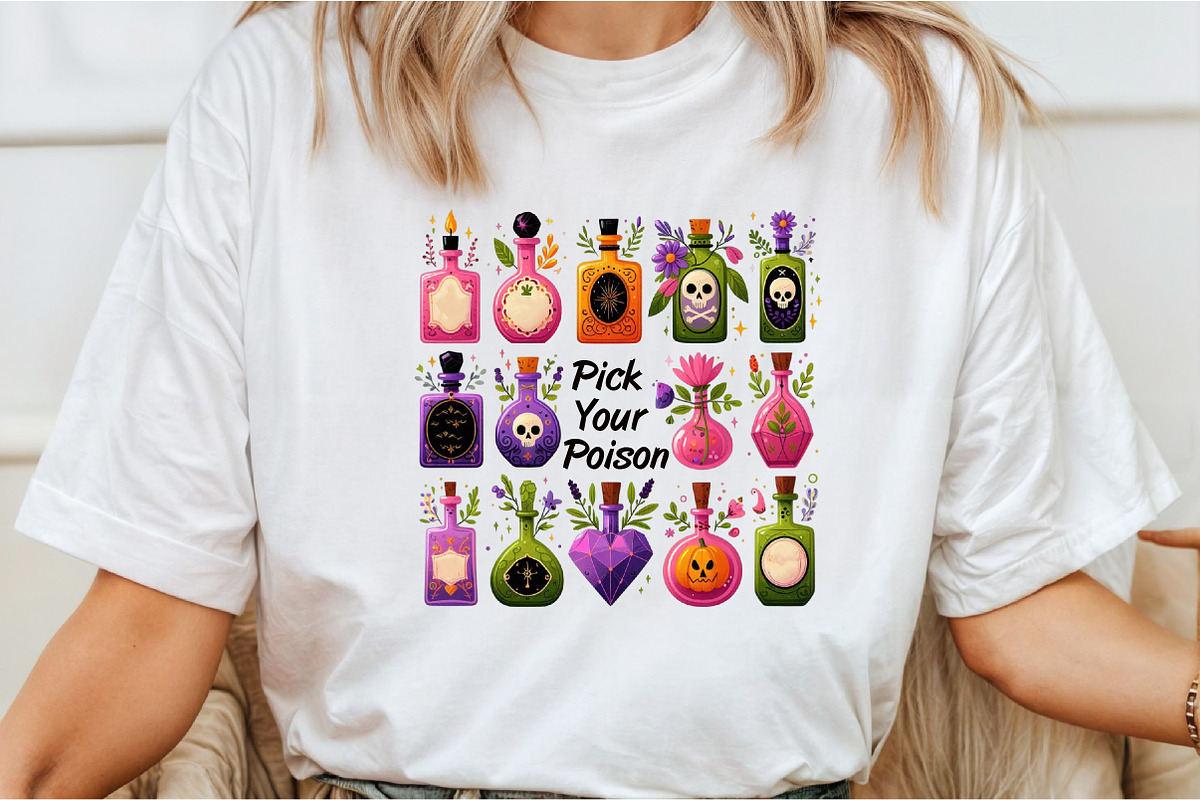 Pick Your Poison Png,Spooky Season P, an Illustration by Libby Wishes (Photo 2 of 6)