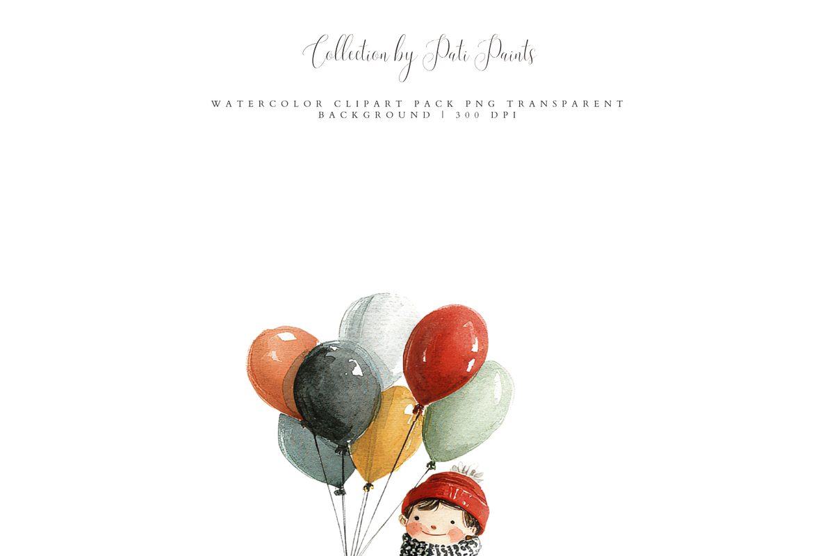 Christmas Village Clipart Set, a Decorative Illustration by Pati Paints (Photo 3 of 10)
