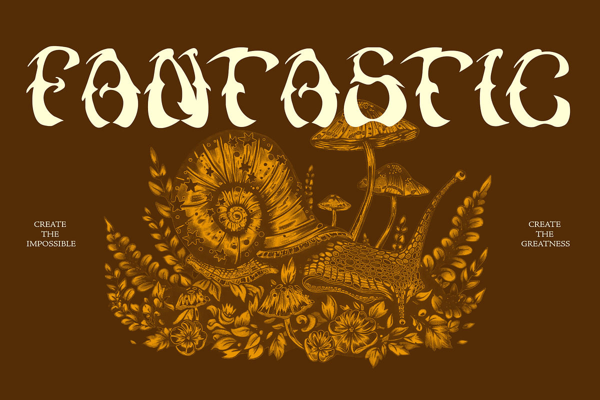 Grimelith - Psychedelic Whimsy Font, a Font by riff.type (Photo 8 of 9)