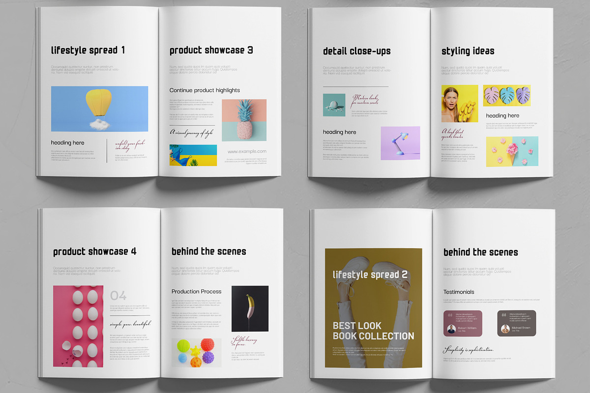 Fashion and Style Look Book Template, a Brochure Template by MightyDesign (Photo 3 of 6)