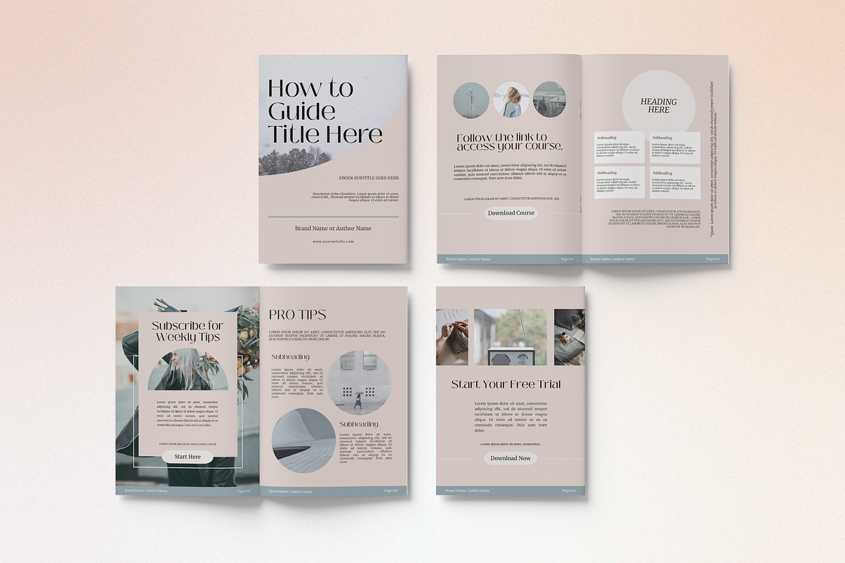 D A W N | Guidebook Canva Template preview 8