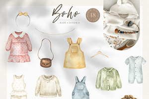 Baby Boho Watercolor Collection