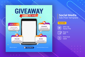 Giveaway steps for contest post