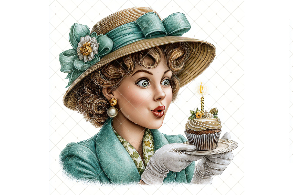Woman Birthday Cupcake JPG, a Person Illustration by Memories By Lea (Photo 8 of 17)