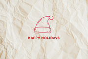 Jolly Holly Christmas Line Art, a Seasonal Illustration by Blumensdiary (Thumbnail 6 of 6)
