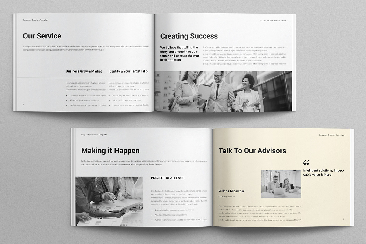 Corporate Brochure Landscape, a Brochure Template by E-Type (Photo 3 of 7)
