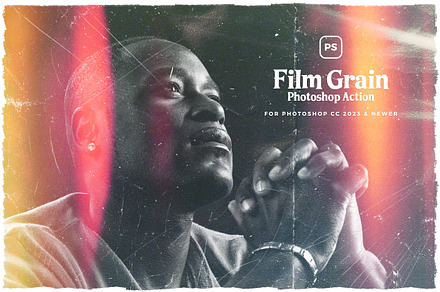 Film Grain Photoshop Action, an Action Add-On by iHemalaya