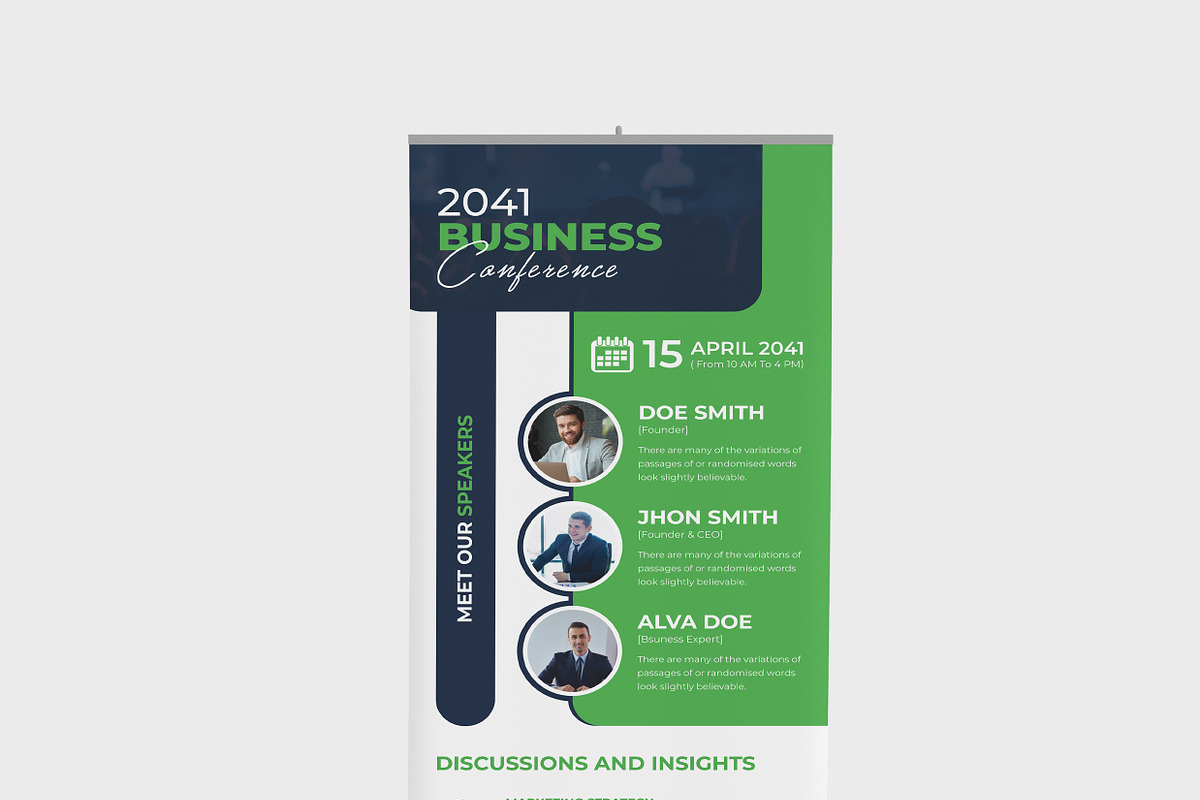 Conference Rollup Banner Design, a Poster Template by Rahul Datta (Photo 4 of 4)