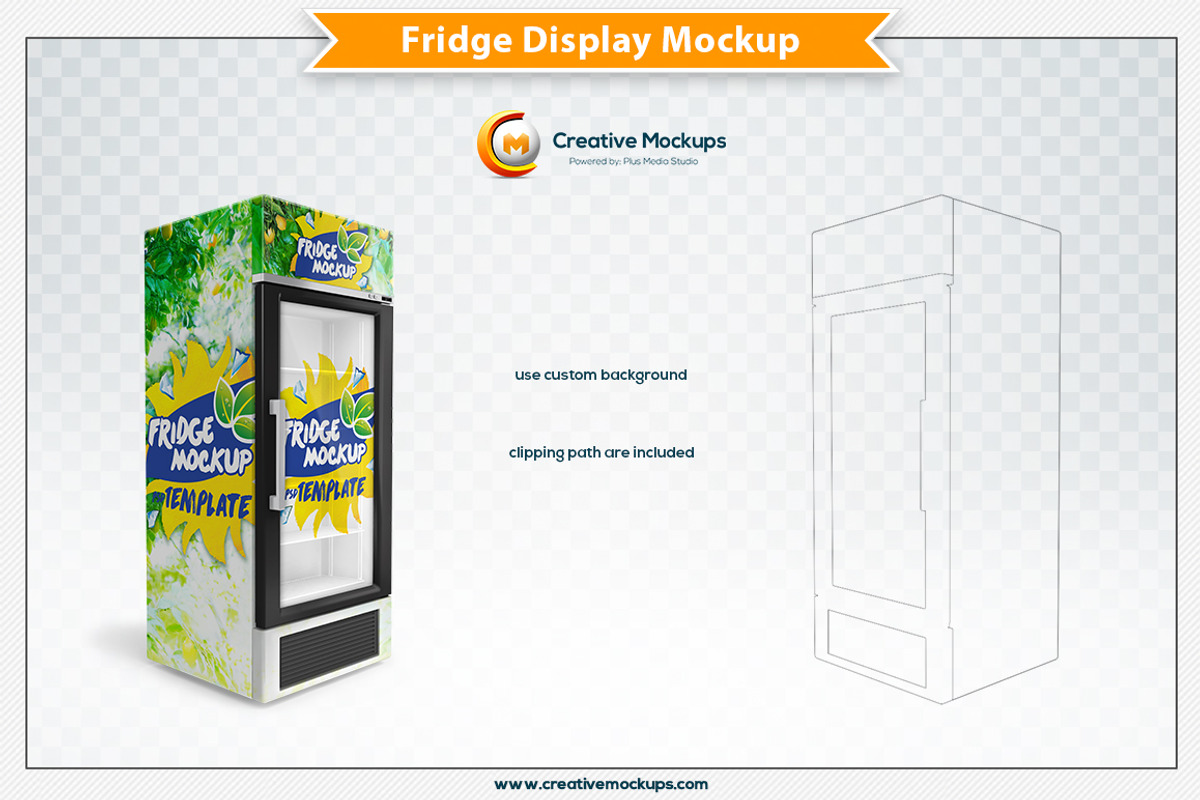 Fridge Display Mockup, a Merchandise Mockup by Plus Media (Photo 4 of 4)
