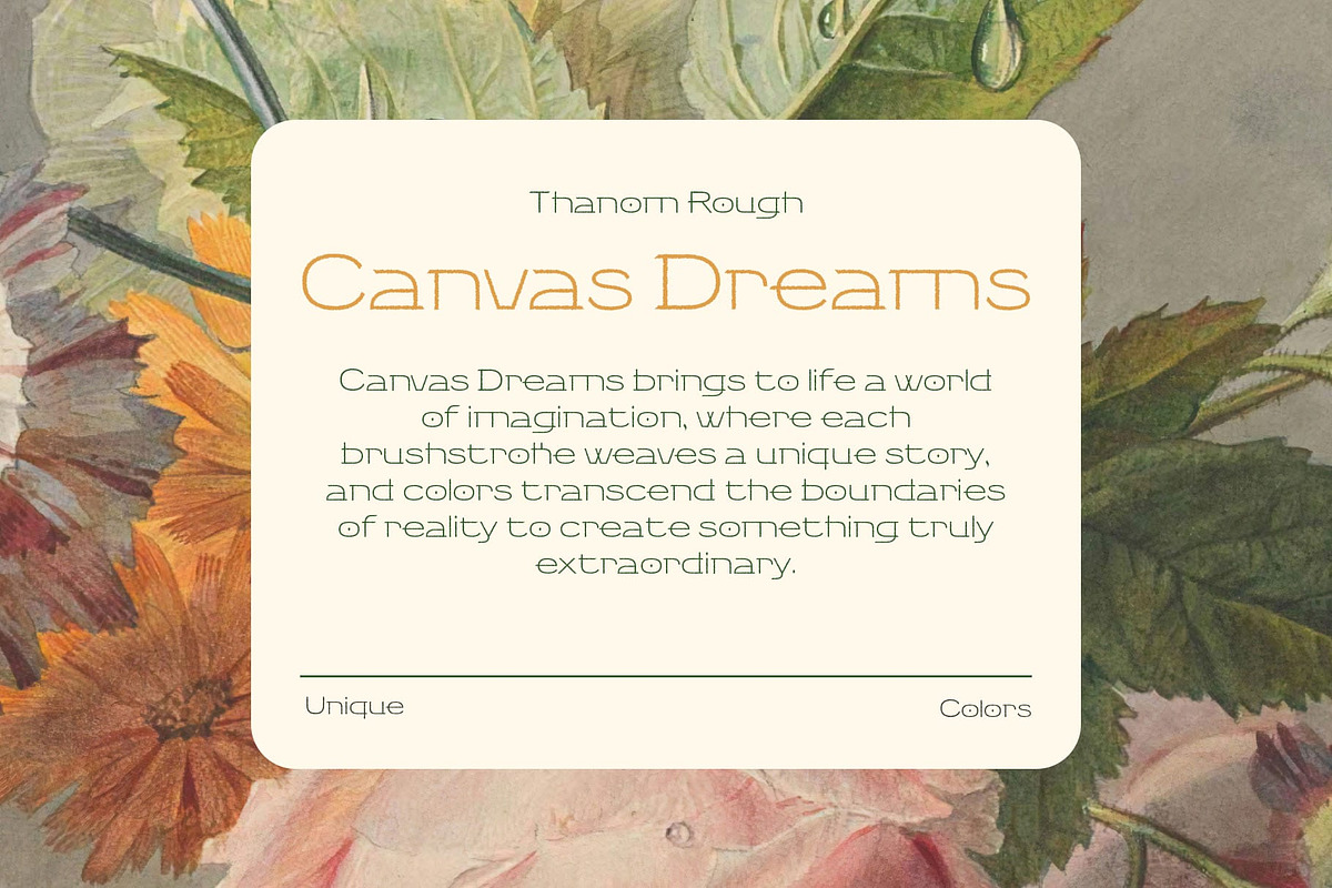 Thanom Rough, a Sans Serif Font by Craft Supply Co. (Photo 3 of 8)