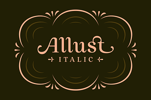 Allust Italic Font