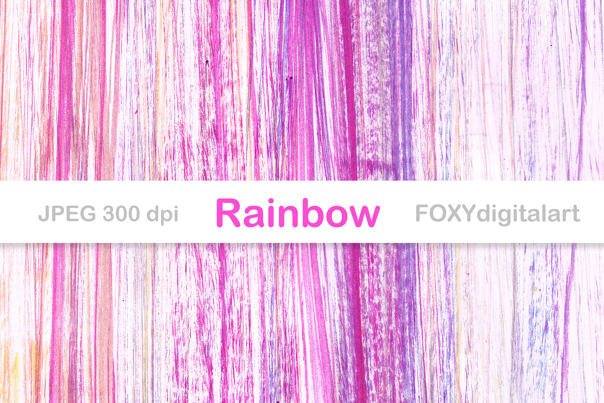 Ombre digital paper rainbow gradient, a Pattern Graphic by FOXYdigitalart (Photo 5 of 11)