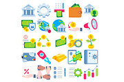 Business Finance Flat Set 50, a Finance Illustration by MRPOR (Thumbnail 2 of 2)