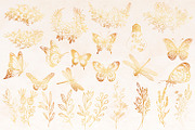 Gold Card templates and floral items, a Card Template by AnastasiyaOleynik (Thumbnail 9 of 9)