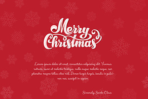 Merry Christmas Card Design Template