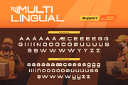 Vordex, a Sans Serif Font by Burntilldead (Thumbnail 11 of 12)