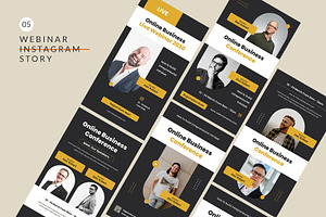 Online Webinar Social Media Story, a Social Media Template by Pixelpick