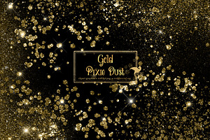 Gold Pixie Dust Clipart