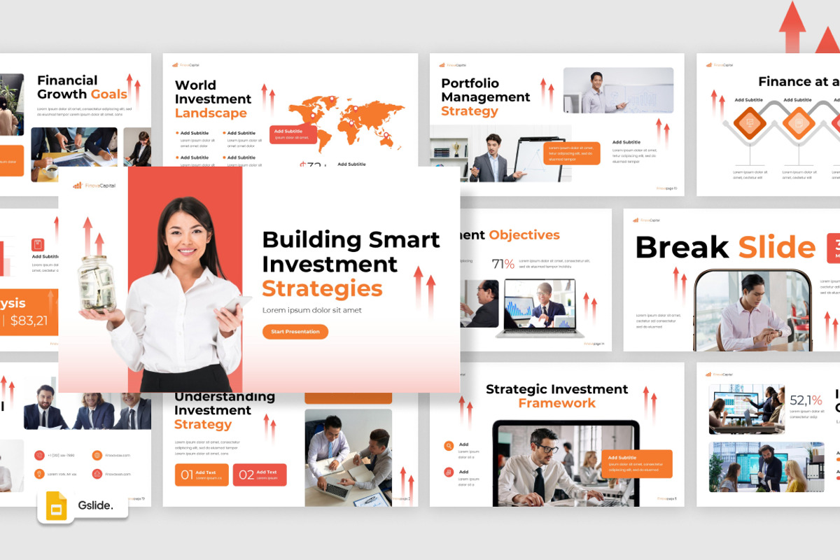Finance and Investment Google Slides, a Presentation Template by Loin Studio (Photo 1 of 4)