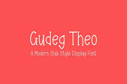 Gudeg Theo - Cute Slab Serif Font, a Slab Serif Font by Letterayu Studio