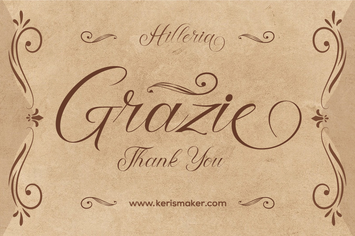 Hilleria, a Script Font by kerismaker (Photo 12 of 12)