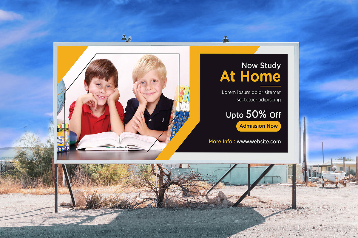 School Billboard Template, a Poster Template by creative-som (Photo 3 of 3)