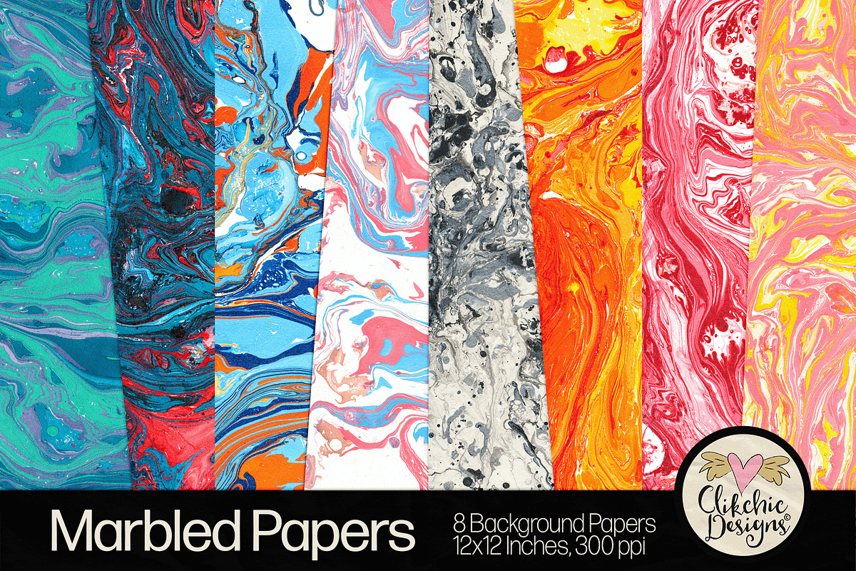 Marbled Background Textures, a Texture Graphic by Clikchic Designs (Photo 1 of 5)