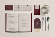 Restaurant Branding Mockup Kit, a Books & Magazine Mockup by Catkie - Digital Art (Thumbnail 5 of 8)