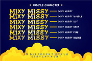 Mixy Missy - 12 Styles Display Font, a Sans Serif Font by PutraCetol Studio (Thumbnail 4 of 17)
