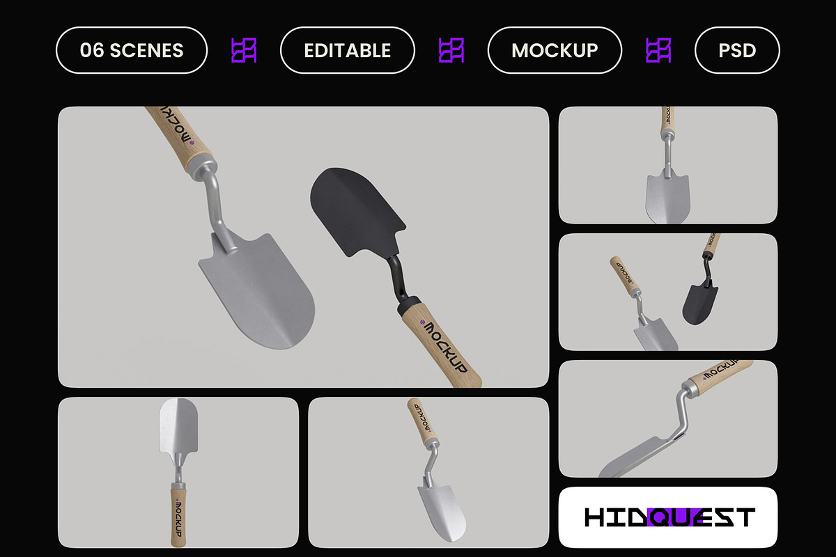 Garden Hand Scoop Mockup, a Household Mockup by hiddemaru (Photo 2 of 4)