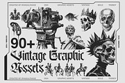 90+ Vintage Graphic Assets, an Object Graphic by Irhasalfahad (Thumbnail 1 of 5)