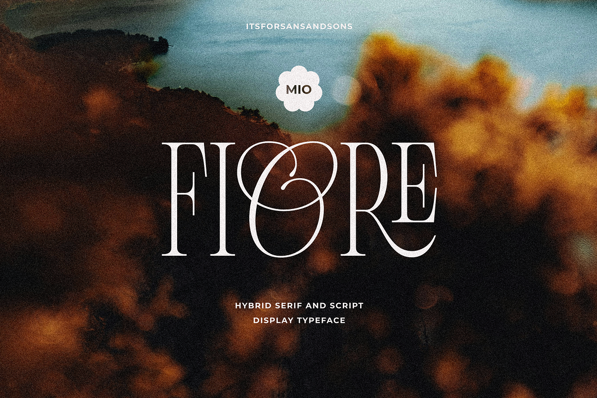 Fiore - Elegant Serif Script, a Serif Font by Sans & Sons (Photo 1 of 9)