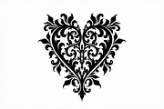 Romantic Lace Heart Clipart, an Illustration by Artivon (Thumbnail 9 of 21)
